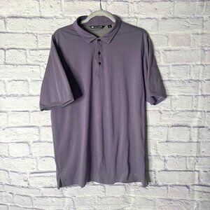 Travis Mathews Mens Golf Shirt XL Purple
